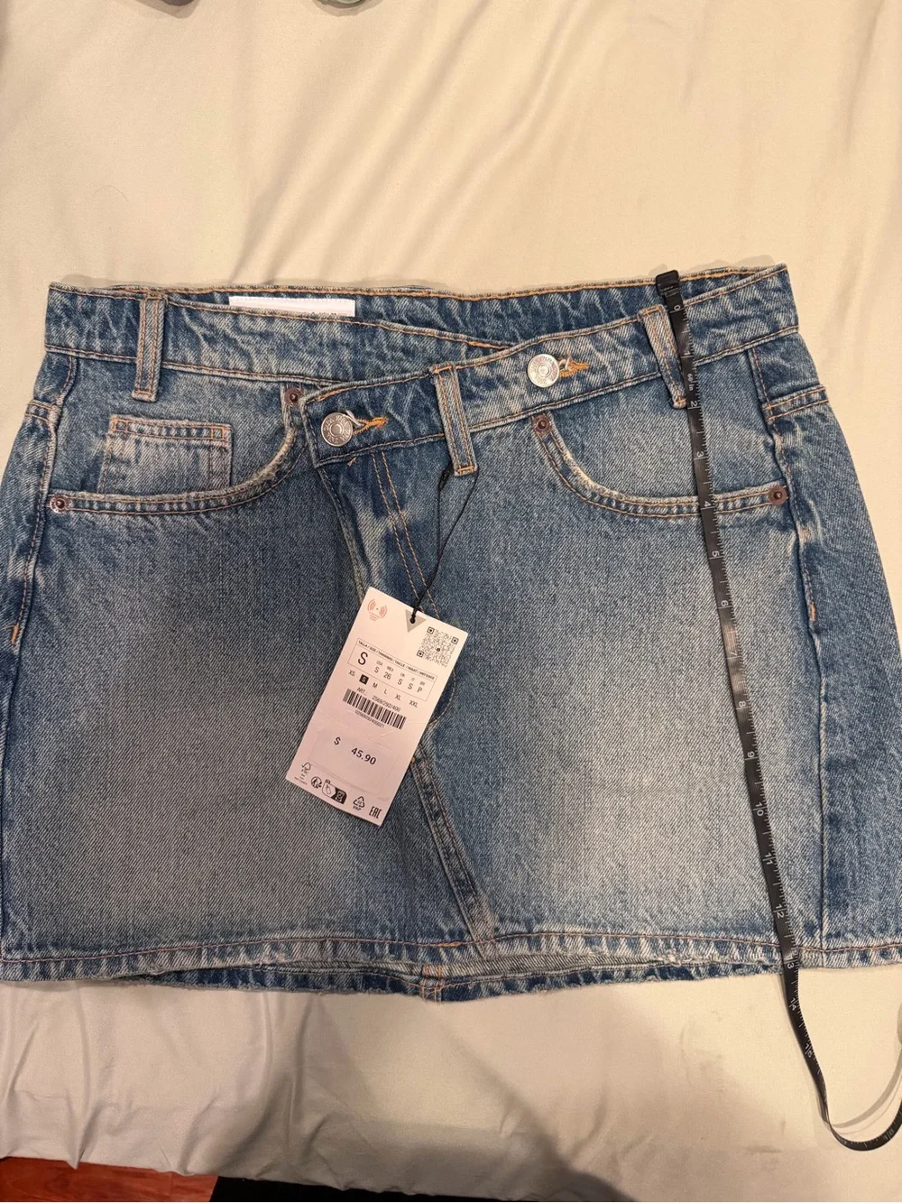 Zara TRF Denim Mini Skirt